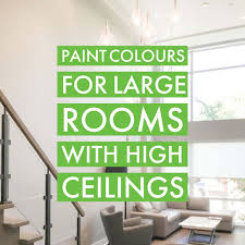 por paint colours for large rooms