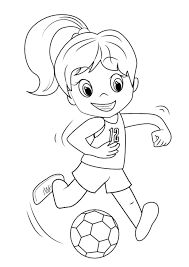 free easy to print soccer coloring pages