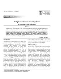Pdf An Update On Irritable Bowel Syndrome