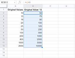 how to multiply column by a constant in