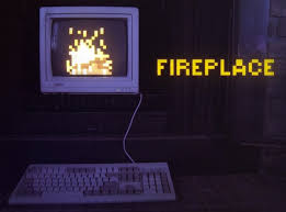 8 Bit Pixelated Virtual Fireplace