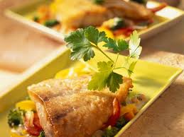 nile perch fillet with vegetables