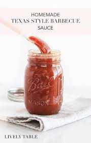 homemade texas style barbecue sauce