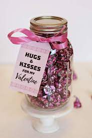 hershey kisses mason jar gift for