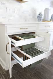 Diy Hanging File Drawer In Kitchen