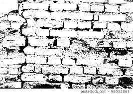 Grunge Black Texture As Brick Wall With