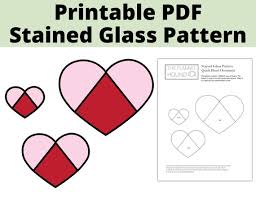 Quick Stained Glass Heart Pattern For