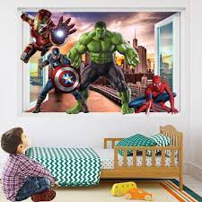 Superhero Wall Decal Sticker Mural