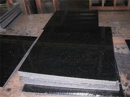 black galaxy granite floor tiles