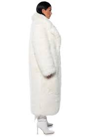 Bear Hug Longline Luxe Faux Fur Trench Coat