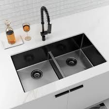 black stainless steel sink pros and