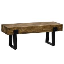 Rustic Wood Effect Garden Bench