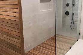 build your custom teak shower floor