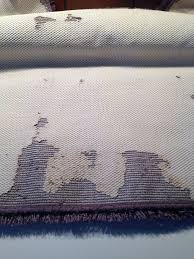 If you're using the dryer, be certain not to mix your microfiber or chenille bathroom rugs with other fabrics, especially towels. How To Fix Deteriorating Latex Rug Backings Hometalk