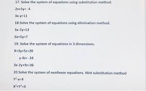Equations Using Substitution