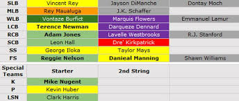 Do You Agree With Pffs Ratings Of The Bengals Depth Chart