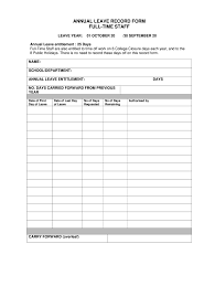 Annual leave carried from last year. Leave Card Format Fill Online Printable Fillable Blank Pdffiller