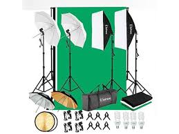 Kshioe 800w 5500k Umbrellas Softbox Continuous Lighting Kit With Backdrop Support System For Photo Studio Product Portrait And Newegg Com