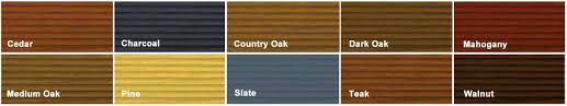 Ronseal Ultimate Decking Stain Colour Chart