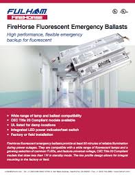 Fulham Firehorse Emergency Ballasts