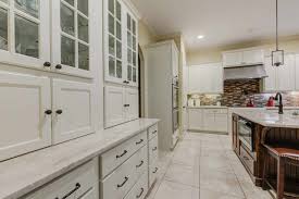tile flooring under kitchen cabinets