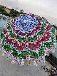 Double Haathi Design Patio Umbrellas