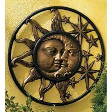Handcrafted Aluminum Sun And Moon Face