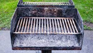 rusty cast iron grill