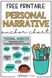 personal narrative anchor chart free