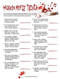 You know, just pivot your way through this one. Horror Movie Trivia Who Dun It Party Fun Printables