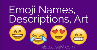 Genius List Of Emoji Names Meanings And Art