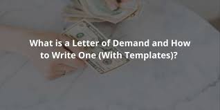 writing a letter of demand a step by