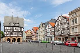 famous town hall and half timbered