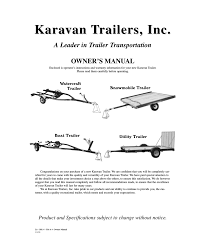 Warning Karavan Trailers Manualzz Com
