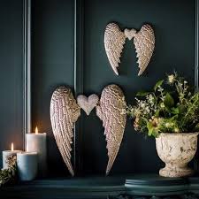 Angel Wing With Crystal Heart 2 Sizes
