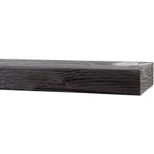 Modern Ember Vara Wood Mantel Shelf