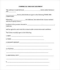 Simple Commercial Lease Agreement Form Svgroup
