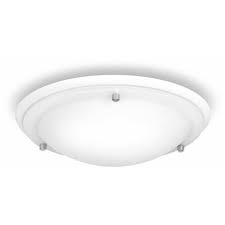 Flush Round Bathroom Ceiling Light With
