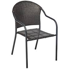Brown Woven Wicker Outdoor Patio Chair