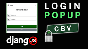 How to create a LOG IN MODAL POPUP in CBV | No JS - Only Python Django +  Bootstrap 5 | Tips & Tricks - YouTube