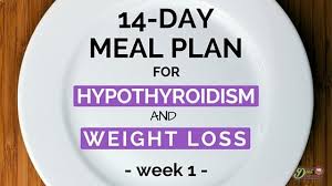 14 Day Meal Plan For Hypothyroidism And Weight Loss Diet