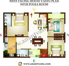 West Facing House Vastu Plan With Pooja