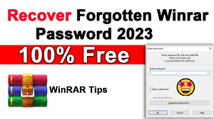 how to recover rar file pword