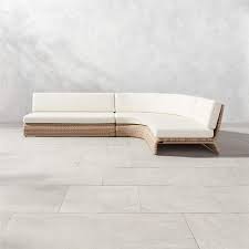3 piece modern outdoor sectional sofa