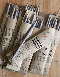 5 Recycled Newspaper Pencils Pencils