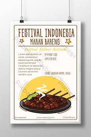 Jual murah mainan poster edukasi makanan khas nusantara termurah. Festival Makanan Indonesia Cute Satay Poster Ai Free Download Pikbest