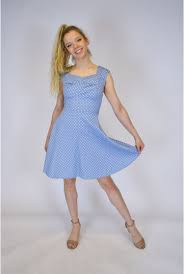 polka dot cotton 50 s dress