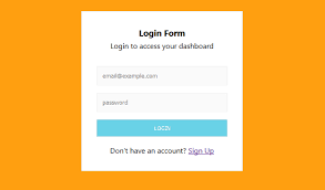 create a simple responsive login form