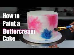 How To Paint On A Ercream Cake