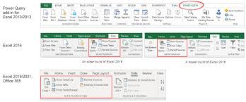 excel power query get and transform